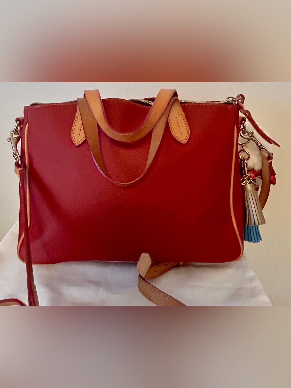 Dooney & Bourke Saffiano Small
Daniela | Rust.  Custom Made Purse Charm. - Picture 5 of 11